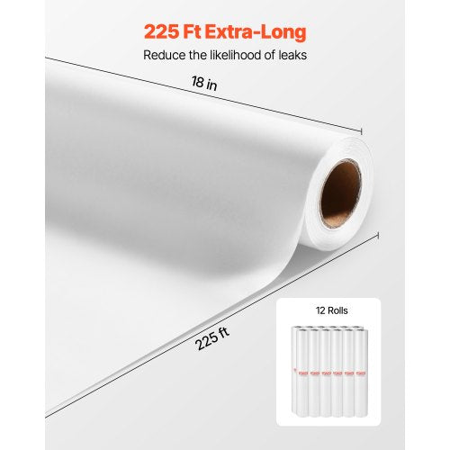 Medicinskt undersökningsbordspapper 18" x 225ft Engångsrullar med slät barriärskydd |  EU