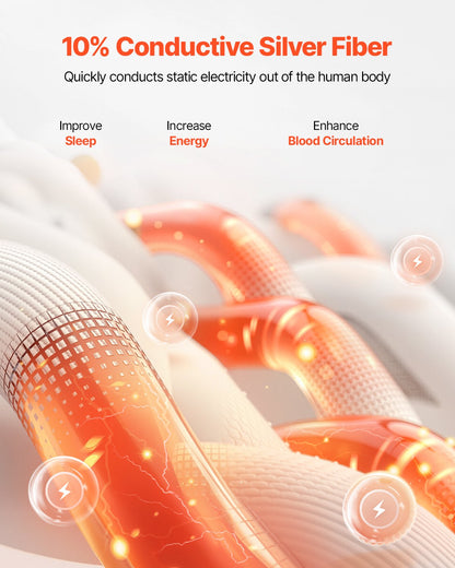 Grounding Pads King Size 90% Cotton + 10% Silver Fiber Grounding Pads