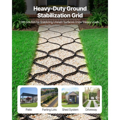Ground Grid 3-inch Deep Geocell Grid 24.93x9.52 ft / 7600x2900 mm for Gravel | EU
