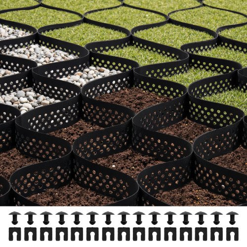 Ground Grid 3-inch Deep Geocell Grid 24.93x9.52 ft / 7600x2900 mm for Gravel | EU