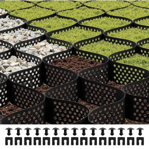 Ground Grid 4-inch Deep Geocell Grid 17.06x8.86 ft / 5200x2700 mm for Gravel
