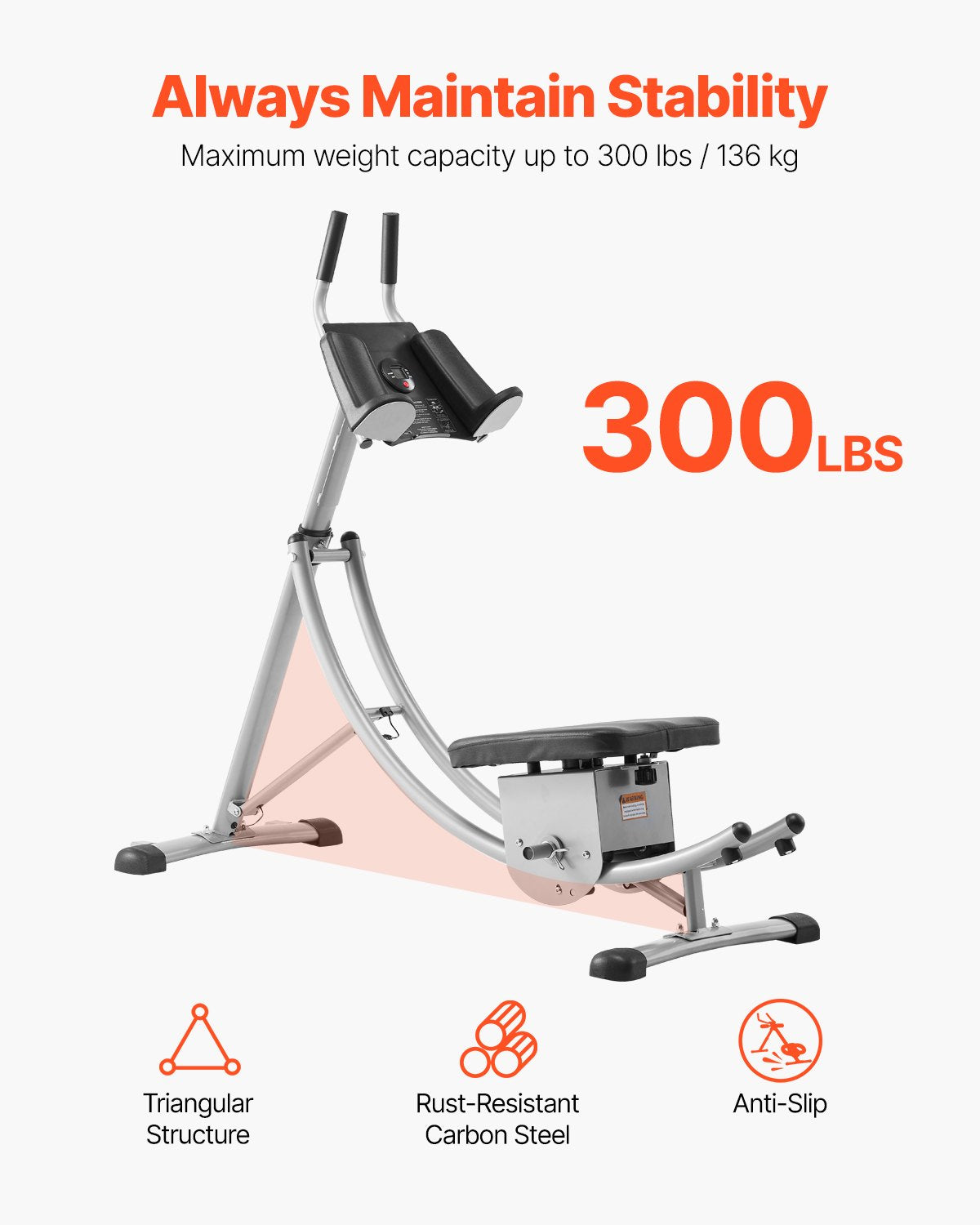 AB Exercise Machine Equipment Home Gym Core Abdominal Trainer Adjustable