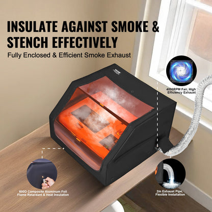 Laser Engraver Enclosure 31.5 x 31.5 x 19.6" Fireproof Protective Cover