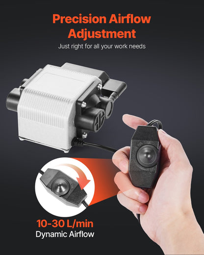 Air Assist adjustable 30 l/min air pump kit for laser engraver and cutter