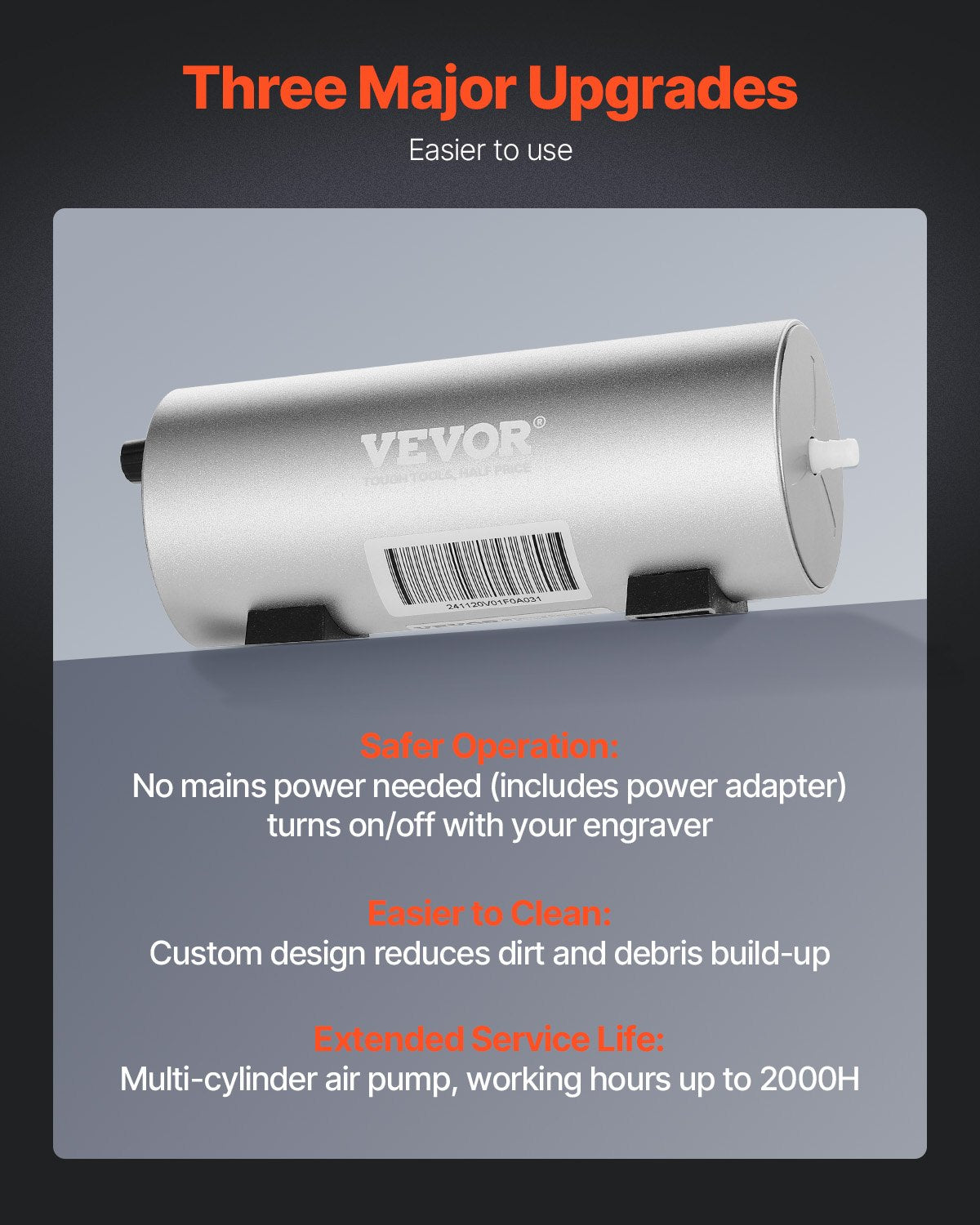 Air Assist Adjustable 30 L/min Air Pump for Laser Engraver Cutters ≥ 20W