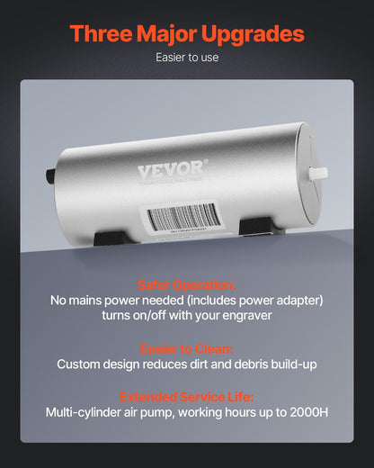 Air Assist Adjustable 30 L/min Air Pump for Laser Engraver Cutters ≥ 20W