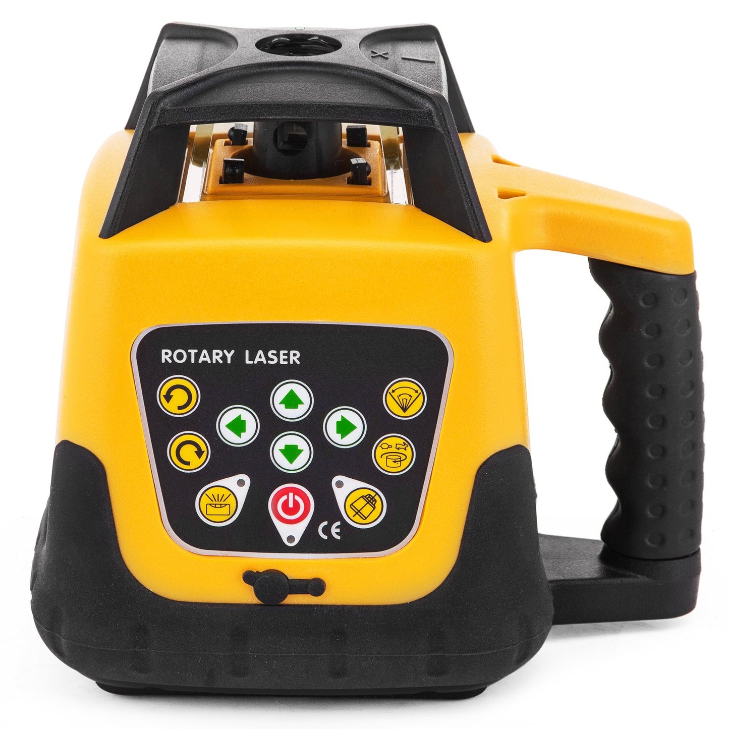 Rotating laser level green beam 500 m range Tilt Adjustable 360° Spinning Precise with remote control and receiver