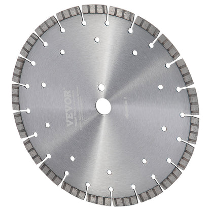 Diamantblad 12 tums betongsågblad våta eller torra 0,47 tum vågiga tänder