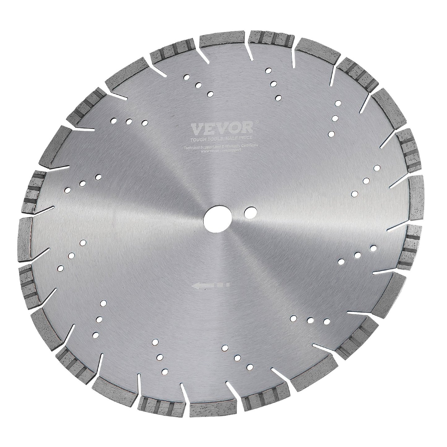 Diamantblad 14 tums betongsågblad våta eller torra 0,47 tum lutande tänder