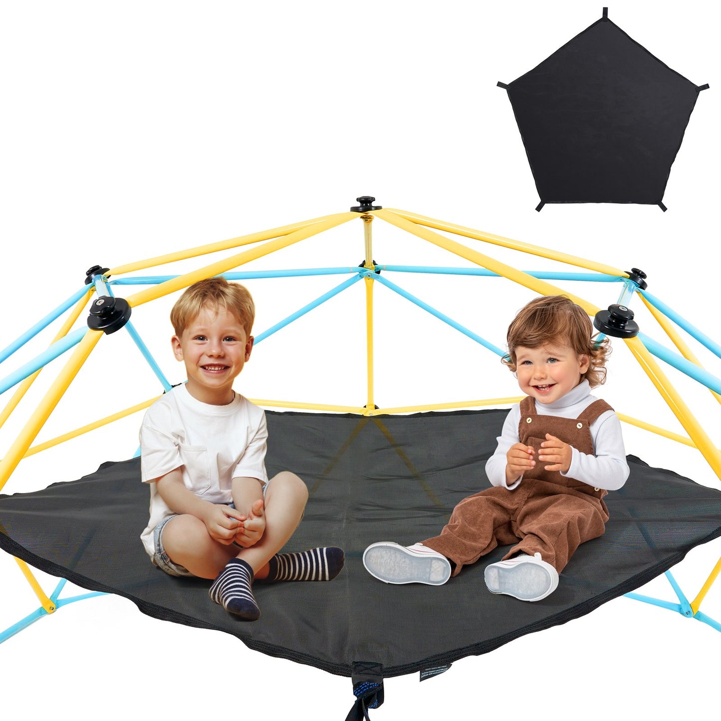 Dome Climber Hammock, Climbing Dome Accessories, Climbing Dome Hammock Suitable for 10ft dome climbing, load bearing 350 pounds, Pentagon Jungle Gym Hammock for outdoor use (hammock only)