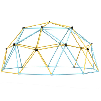 Kletterkuppel, 12 Fuß großes geometrisches Kuppel-Kletterspielzentrum für Kinder von 3 bis 10 Jahren, Klettergerüst trägt 750 Pfund und ist einfach zu montieren, mit Klettergriffen, Outdoor-Spielgerät für Kinder
