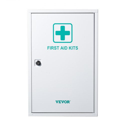 First aid cabinet with 3 shelves, 1000 pieces, wall-mounted metal medicine cabinet