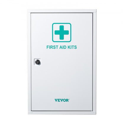 First aid cabinet with 3 shelves, 1000 pieces, wall-mounted metal medicine cabinet