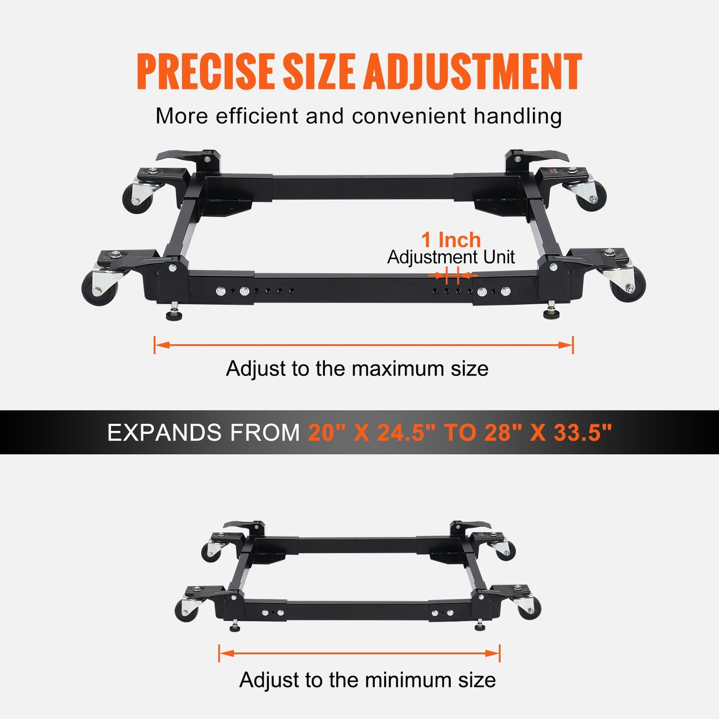 Mobile Base Heavy Duty Universal Stand 1500 lb Kapacitet för verktygsmaskiner
