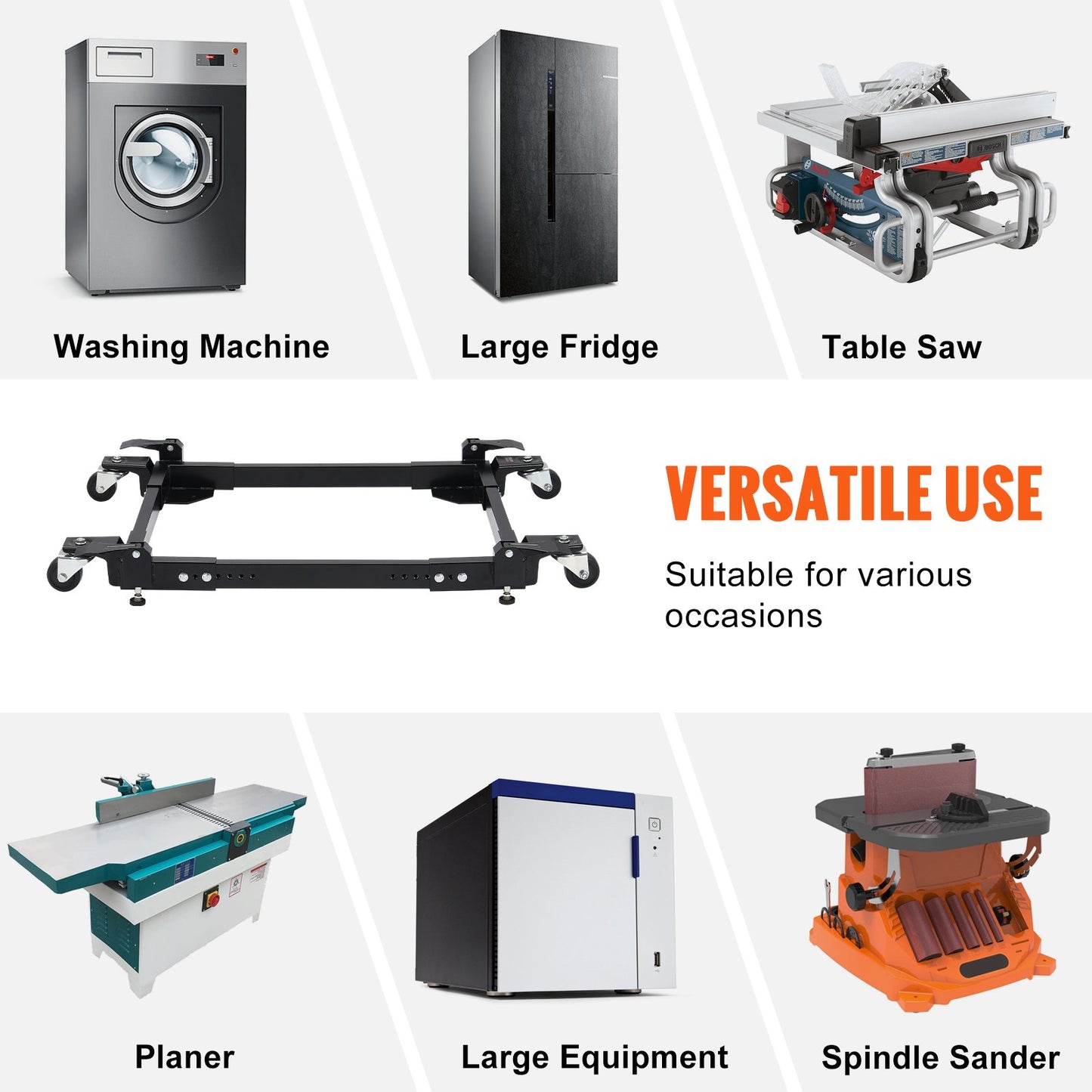 Mobile Base Heavy Duty Universal Stand 1500 lb Kapacitet för verktygsmaskiner
