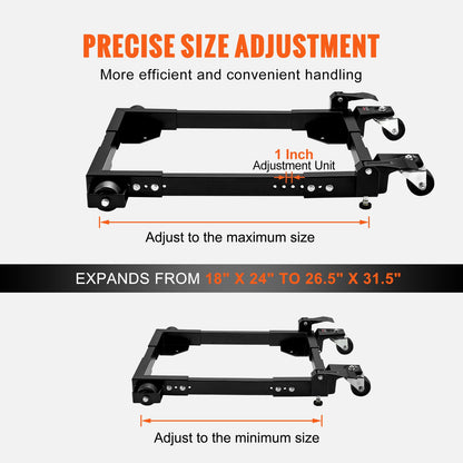 Mobile Base Heavy Duty Universal Stand 1500 lb Kapacitet för verktygsmaskiner