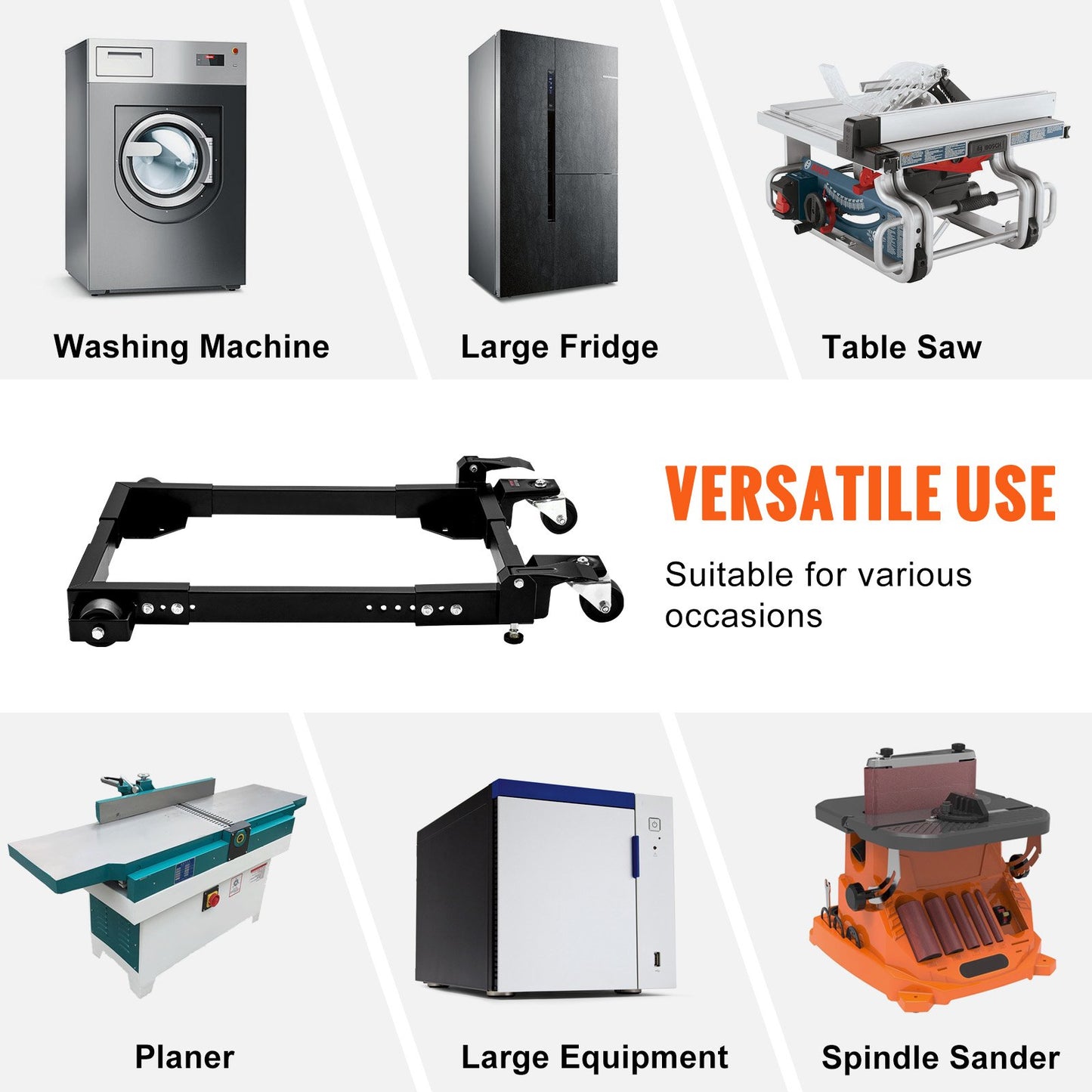 Mobile Base Heavy Duty Universal Stand 1500 lb Kapacitet för verktygsmaskiner