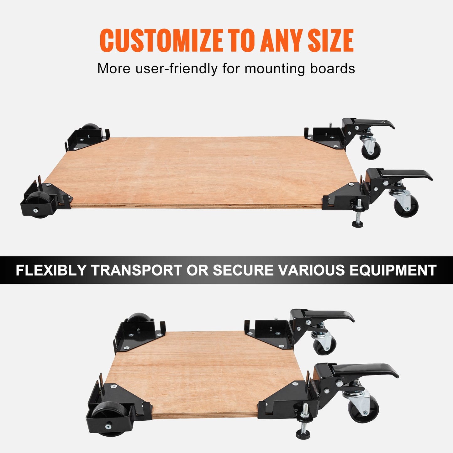 Mobile Base Heavy Duty Universal Stand 400 lbs Kapacitet för verktygsmaskiner