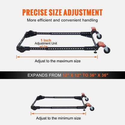Mobile Base Heavy Duty Universal Stand 500 lbs Kapacitet för verktygsmaskiner