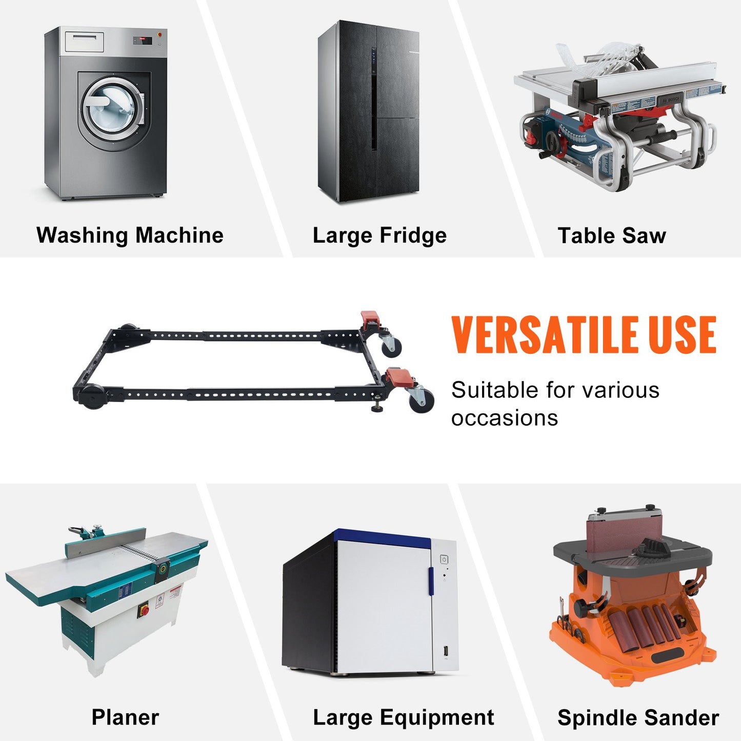 Mobile Base Heavy Duty Universal Stand 500 lbs Kapacitet för verktygsmaskiner