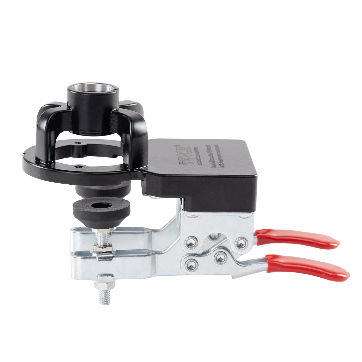 35 mm Dold Dörr Gångjärn Jig, Aluminiumlegering Skåp Gångjärn Jig, Exakt låsning Dubbla Clamp Fixering Gångjärn Borr Jig med tillbehör, Träbearbetningsverktyg för dörrar Skåp Gångjärn Montering