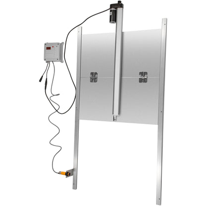 Automatic Chicken Coop Door, Timer and Light Sensor Chicken Door Opener, 12V 66W Chicken Coop Door, Electric Poultry Door Opener Kit with Infrared Sensor, Automatic Chicken Door with 2 Remote Controls