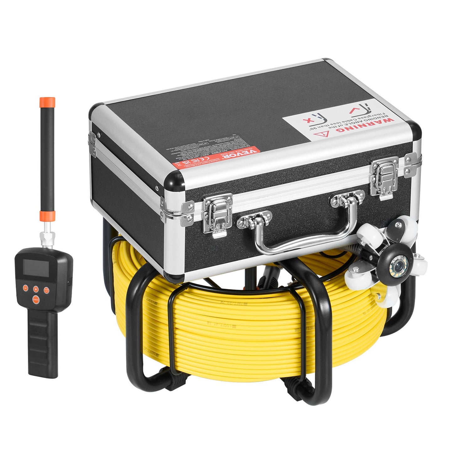 Sewer Camera 98 ft/30 m Self-Leveling Drainage Channel Camera with 512Hz Localization