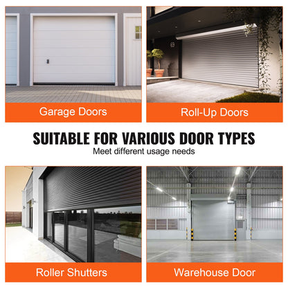 Garage Door Seals Bottom Rubber, U-Shape +O Ring Garage Door Bottom Weatherstrip with Pre-Drilled Aluminum Track Holder, 16 Feet 5/16 Inch T-Ends and 3 3/4 Inch Width, for Doors, Black