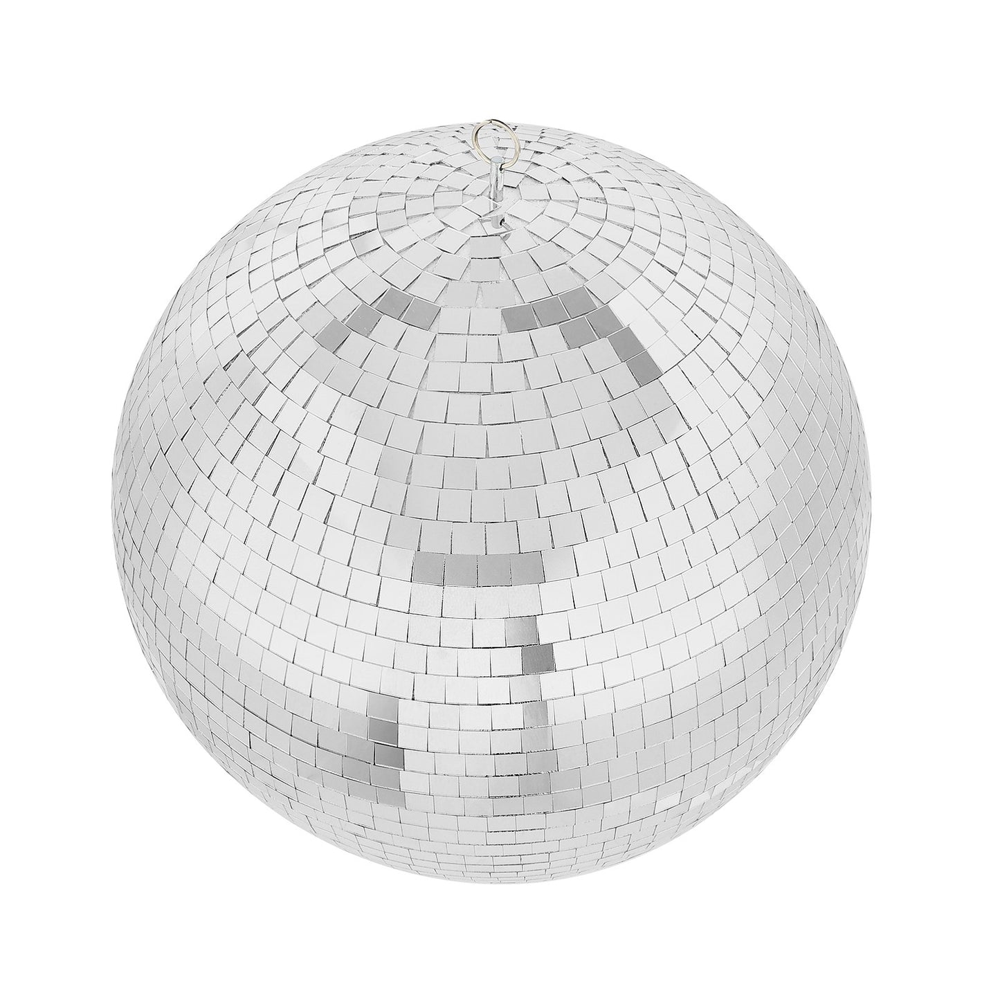 Mirror Disco Ball 12 Inch Silver Party Disco Ball with Hanging Ring