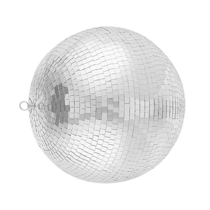 Mirror Disco Ball 12 Inch Silver Party Disco Ball with Hanging Ring