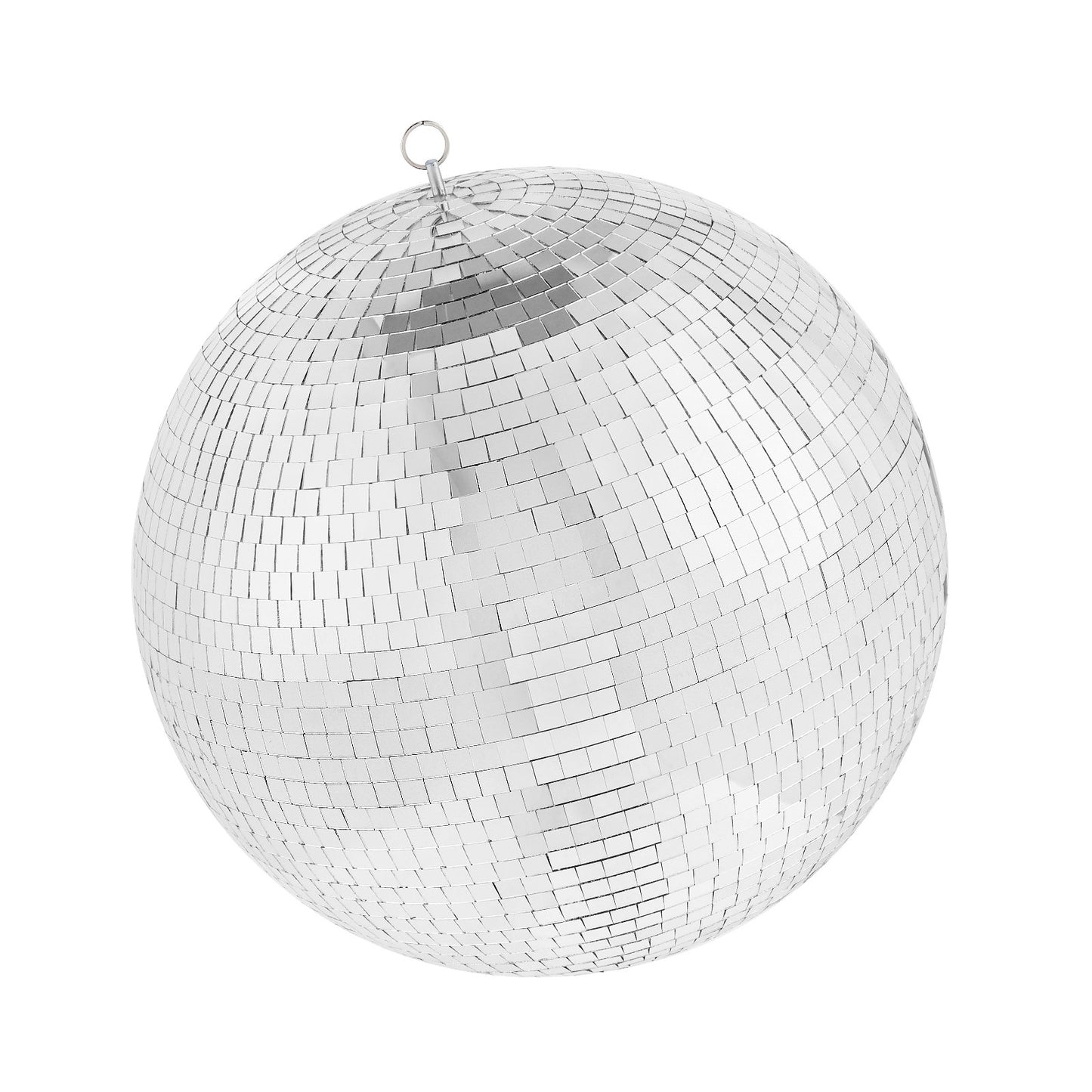 Mirror Disco Ball 12 Inch Silver Party Disco Ball with Hanging Ring