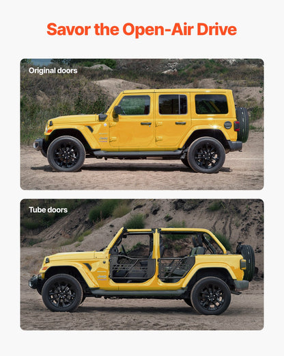 4-türige Jeep-Rohrtüren Jeep-Rohrtüren für 2007-2018 Jeep Wrangler JK