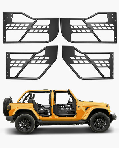4-door Jeep Tube Doors Jeep Tube Doors for 2018-2024 Jeep Wrangler JL
