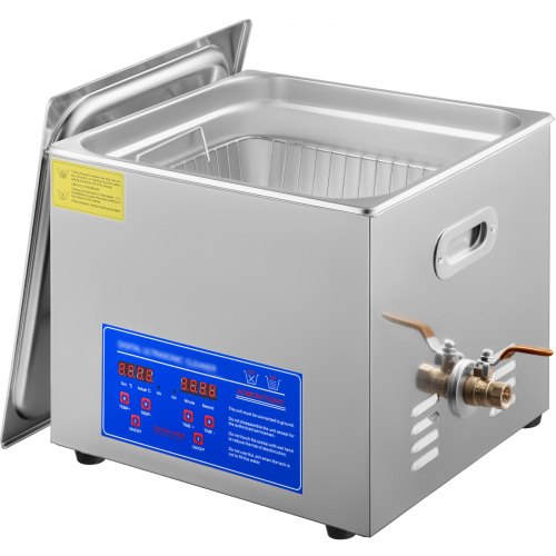 15L Ultrasonic Cleaner Stainless Steel Ultrasonic Cleaner Digital Heater Timer Jewelry Cleaner for Commercial Personal Home Use (15L) | EU