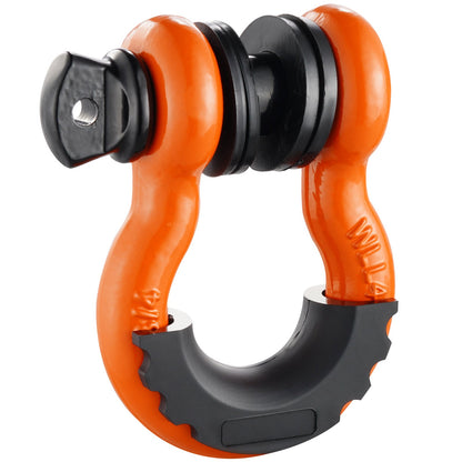 2-pack 3/4" D-ringschackel med 7/8" skruvstift 62832 lbs brottstyrka