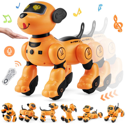 RC Robot Hundleksak Pratar Dansande Touch & Voice Fjärrkontroll Programmerbar
