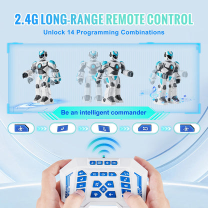 RC Robotleksak Pratar Dansgest och röst Fjärrkontroll Programmerbar