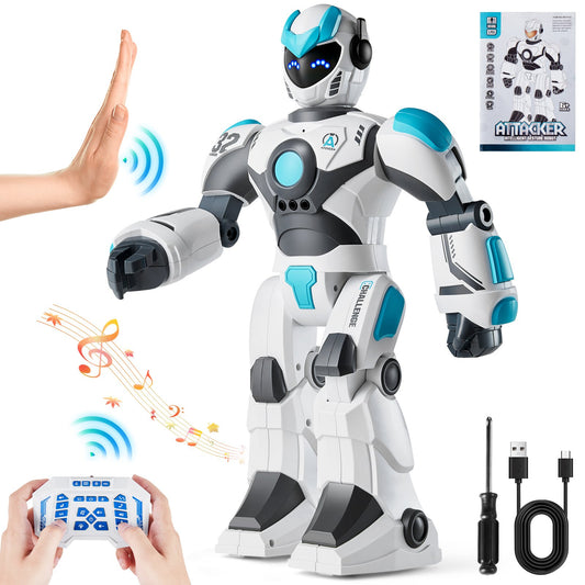 RC Robotleksak Pratar Dansgest och röst Fjärrkontroll Programmerbar