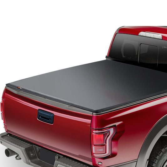 Truck Bed Cover, Roll Up Truck Bed Tonneau Cover, kompatibel med 2019-2024 Chevy Silverado GMC Sierra 1500 (INTE FIT 19-24 Classic) säng, för 5,8 x 5,3 fot säng, mjuk PVC, Roll Up Tonneau Cover