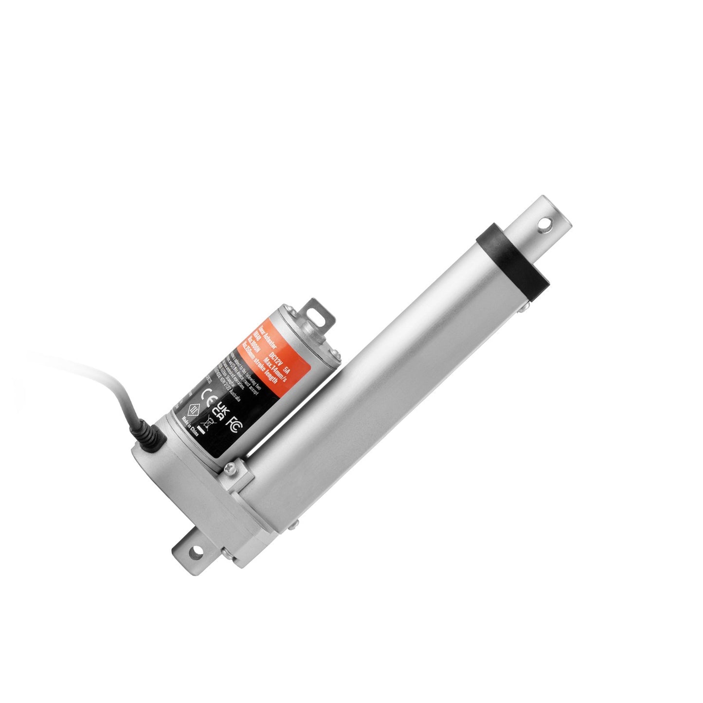 Linjärt ställdon 12V 4 tum hög belastning 330lbs/1500N 0,19"/s IP54-skydd