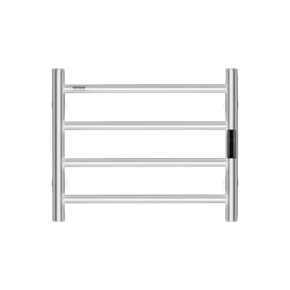 4-bar towel rail Wall-mounted towel rack for bathroom in silver