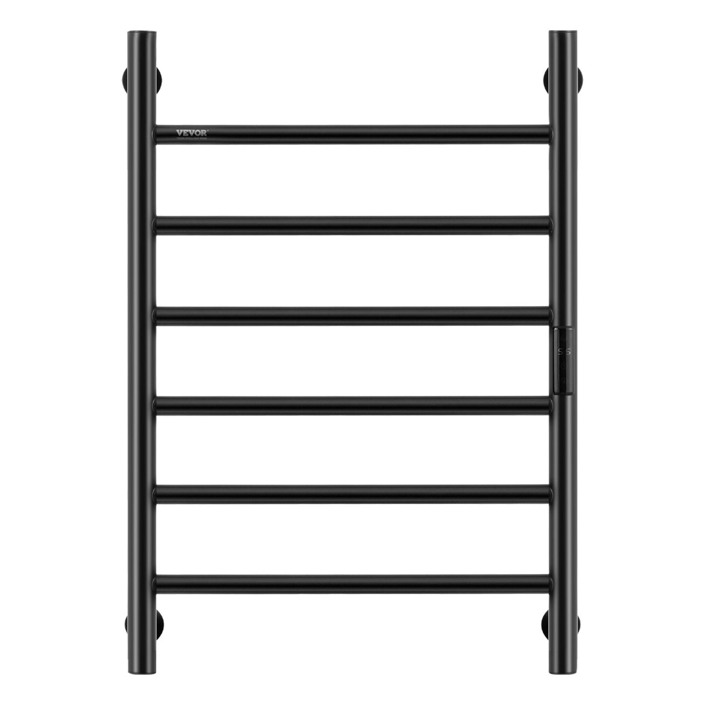 6 Bar Towel Rack Wall Mounted Towel Rack for Bathroom Black