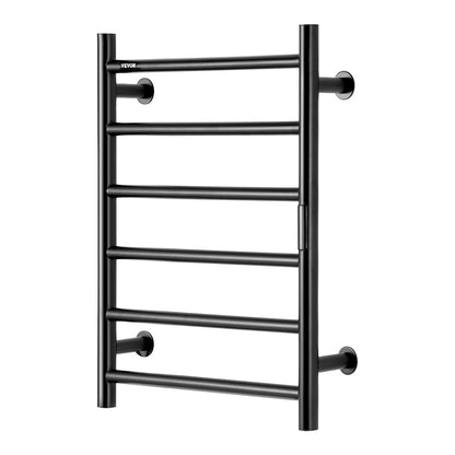 6 Bar Towel Rack Wall Mounted Towel Rack for Bathroom Black