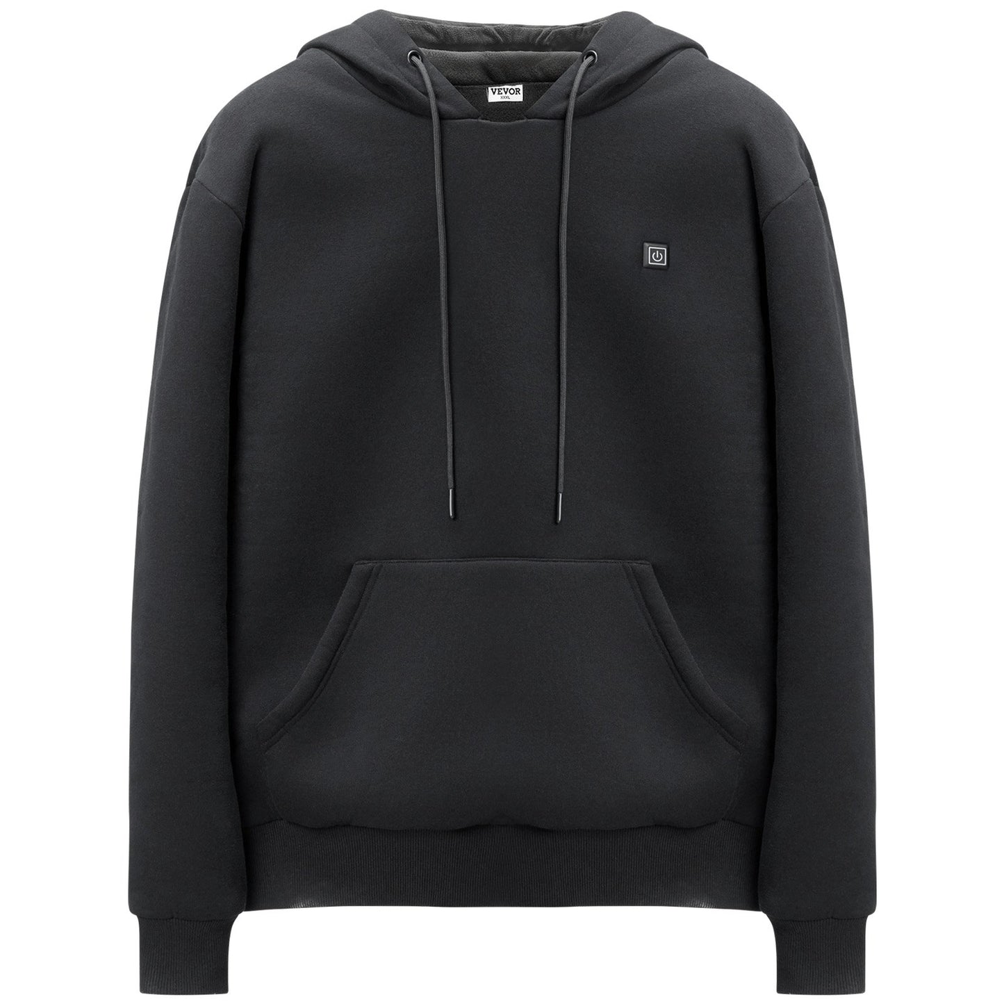 Heated Hoodie Sweatshirt Unisex with Battery for Men &amp; Women XL Size Black