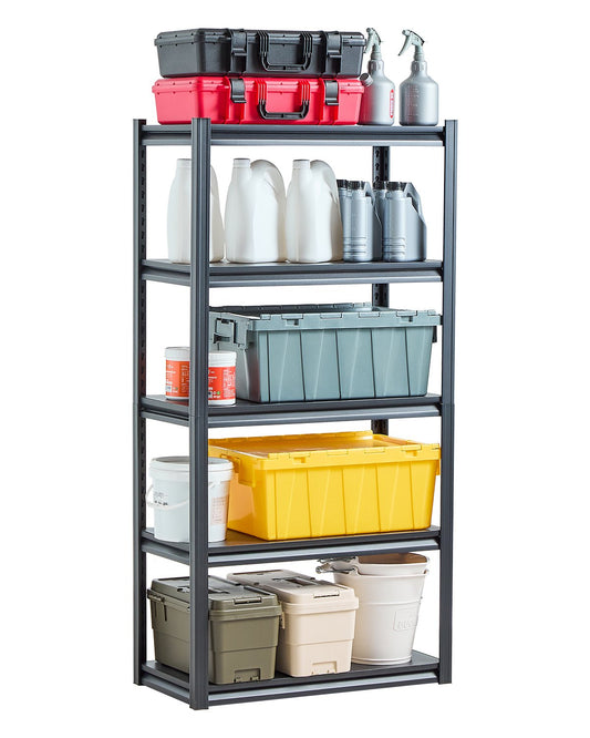 Storage Shelves 16" D x 32" W x 63" H 5-Tier Garage Storage Shelves