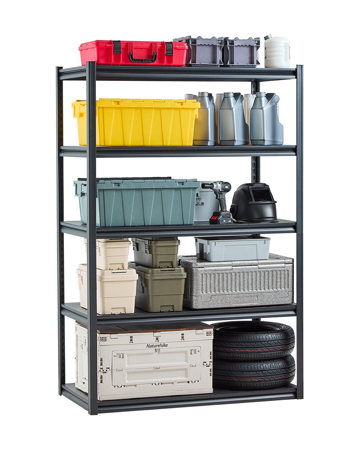 Storage Shelves 24" D x 48" W x 72" H 5-Tier Garage Storage Shelves