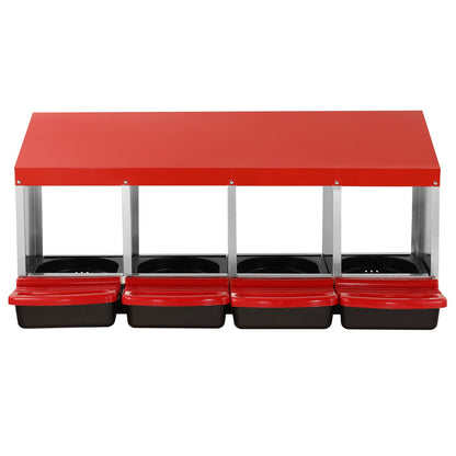 4-facks kycklingbolåda metalllåda med lutande boboxar