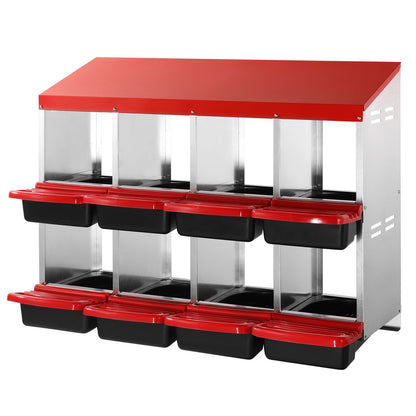 8-fack kycklingbolåda metalllåda med lutande bolådor