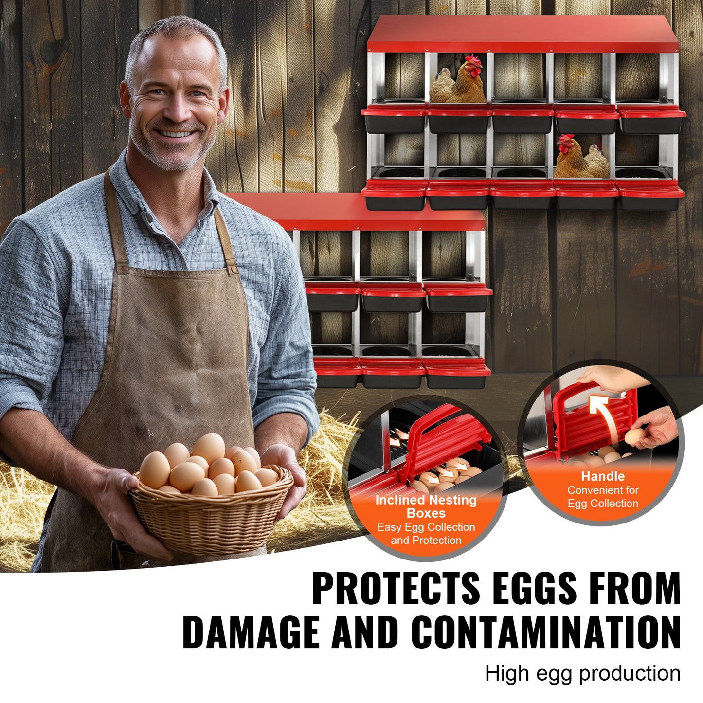 10-fack kycklingbobox Mentalbox med lutande boboxar