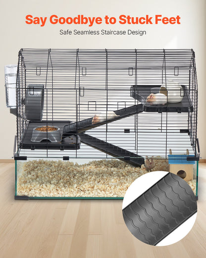 Wire Hamster Cage Habitat 29.5in Small Animal House for Rodents